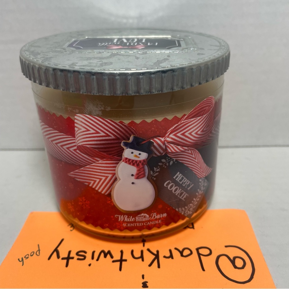 BNWT 1 White Barn Merry Cookie 14.5 oz 3 wick Candle Price Firm